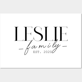 Leslie Family EST. 2020, Surname, Leslie Posters and Art